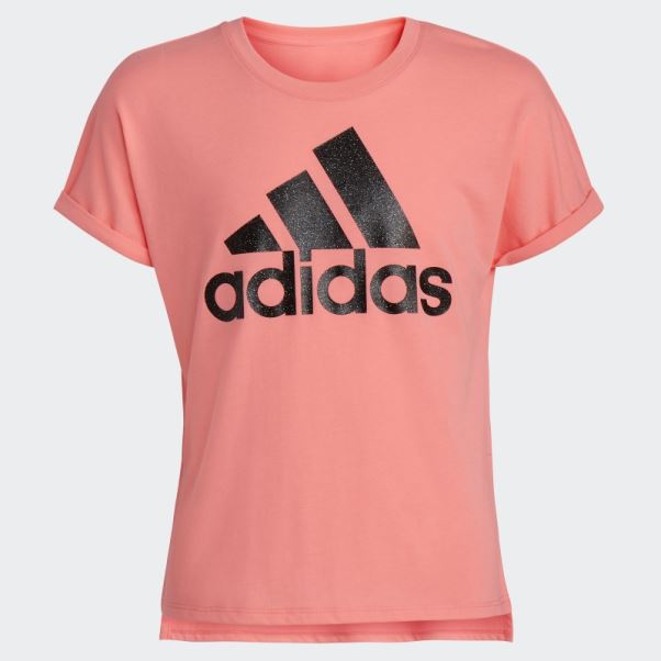 Tee-shirt Dolman (taille Allongée) Adidas Rouge Acide