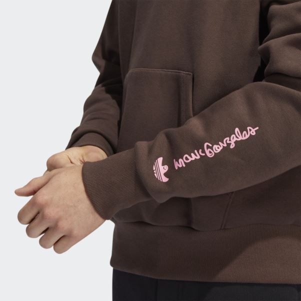Sweat à Capuche Adidas Shmoofoil Marron Peint (non Genré)