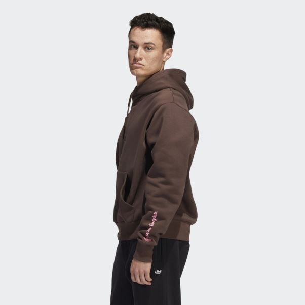 Sweat à Capuche Adidas Shmoofoil Marron Peint (non Genré)
