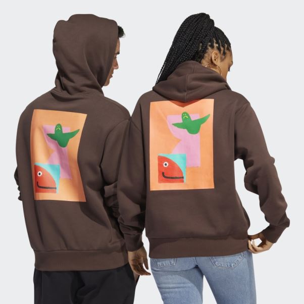 Sweat à Capuche Adidas Shmoofoil Marron Peint (non Genré)