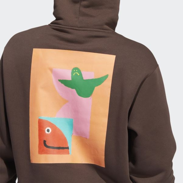Sweat à Capuche Adidas Shmoofoil Marron Peint (non Genré)