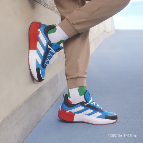 Adidas X Lego Tech Rnr Chaussures à Lacets Bleu Choc