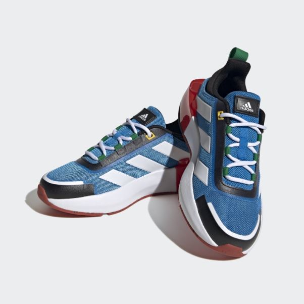 Adidas X Lego Tech Rnr Chaussures à Lacets Bleu Choc