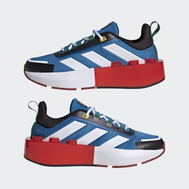 Adidas X Lego Tech Rnr Chaussures à Lacets Bleu Choc