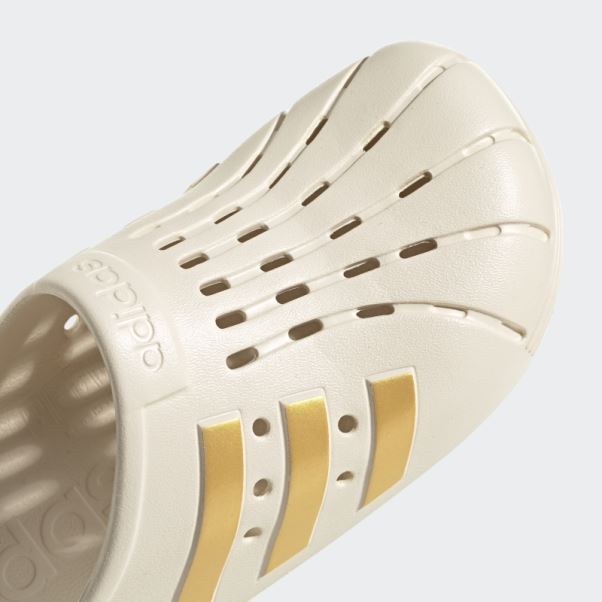 Adilette Sabots Blanc Adidas