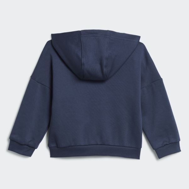 Survetement Polaire Bleu Marine Adidas