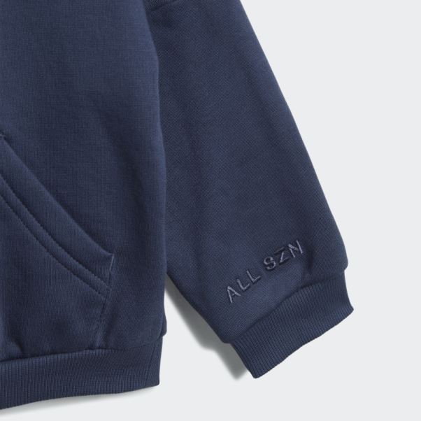 Survetement Polaire Bleu Marine Adidas
