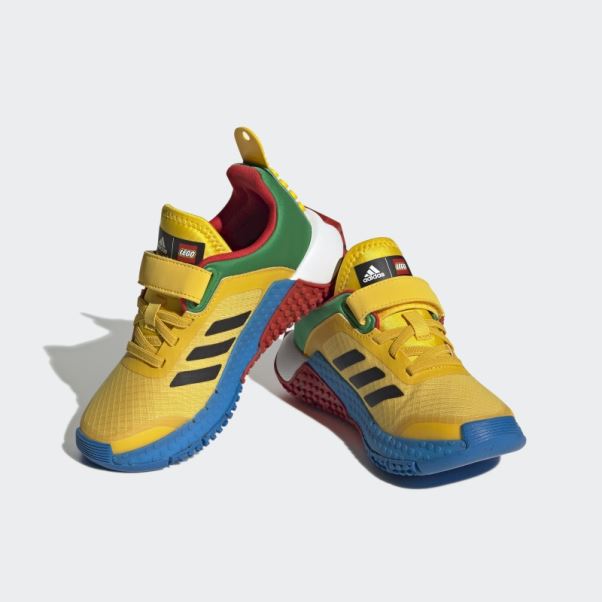 Adidas Dna X Lego Elastic Lace And Top Strap Shoes Hot Eqt Jaune