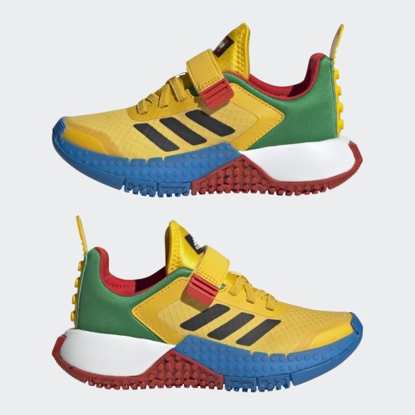 Adidas Dna X Lego Elastic Lace And Top Strap Shoes Hot Eqt Jaune
