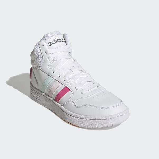 Adidas Hoops 3.0 Mid Classic Chaussures De La Journée Mondiale De L'amitié Blanc