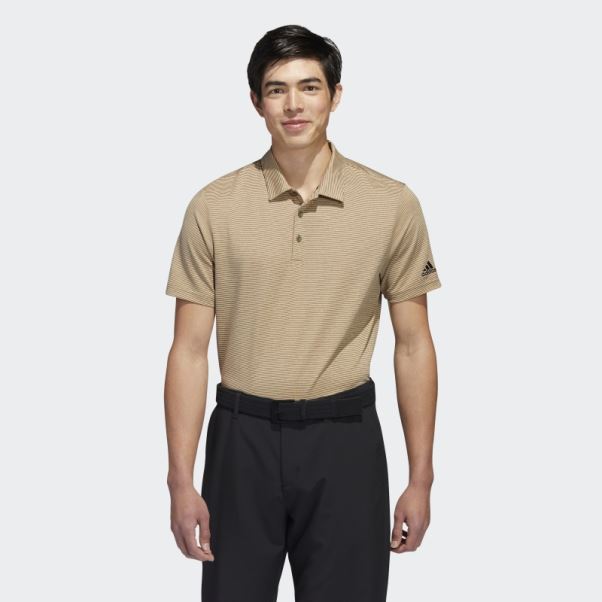 Adidas Polo à Rayures Ottomanes Olive
