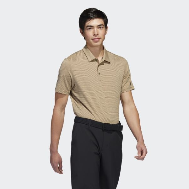 Adidas Polo à Rayures Ottomanes Olive