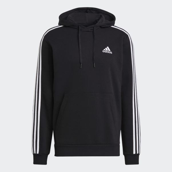 Sweat à Capuche Adidas Essentials Fleece 3-stripes Blanc Fashion