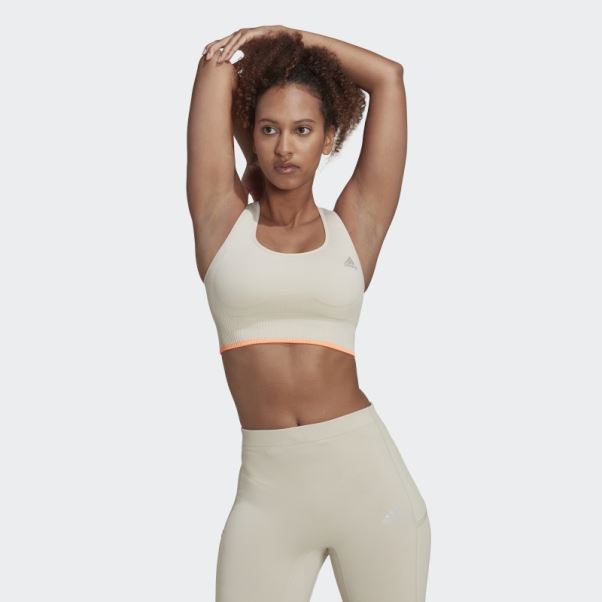 Soutien-gorge En Laine Mérinos Sans Coutures à Maintien Moyen En Aluminium Adidas