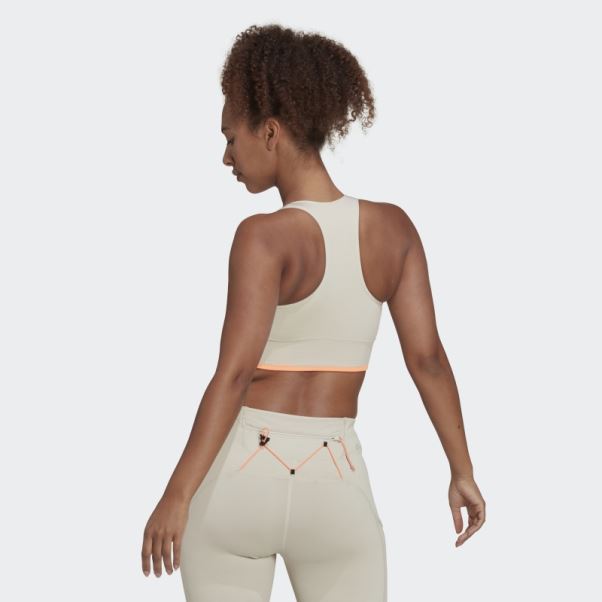 Soutien-gorge En Laine Mérinos Sans Couture Adidas Running à Maintien Moyen En Aluminium