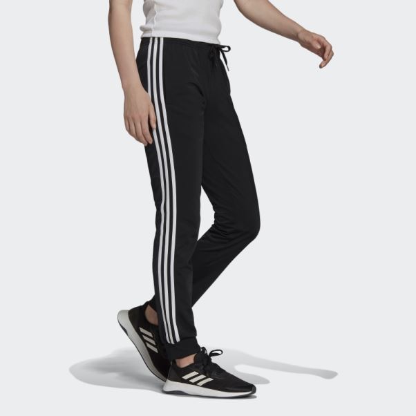 Pantalon De Survêtement Adidas Primegreen Essentials Warm-up Slim Tapered 3-stripes Noir