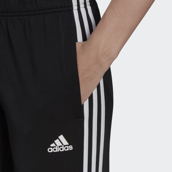 Pantalon De Survêtement Adidas Primegreen Essentials Warm-up Slim Tapered 3-stripes Noir