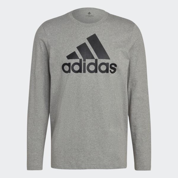 T-shirt Manches Longues Essentials Gris Moyen Adidas