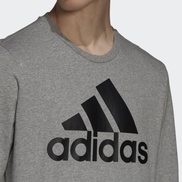 T-shirt Manches Longues Essentials Gris Moyen Adidas