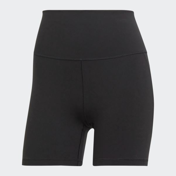 Leggings Courts Adidas Yoga Studio Cinq Pouces Noirs