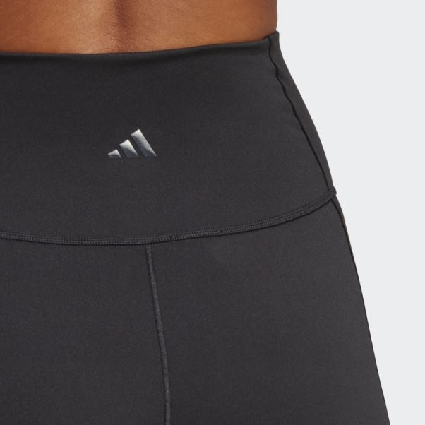 Adidas Leggings Courts Yoga Studio Cinq Pouces Noirs