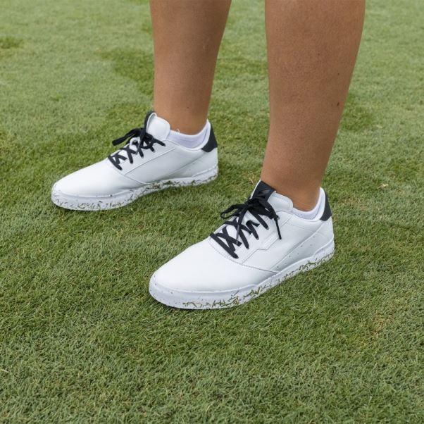Adidas Adicross Retro Chaussures De Golf Sans Crampons Pour Femmes Blanches