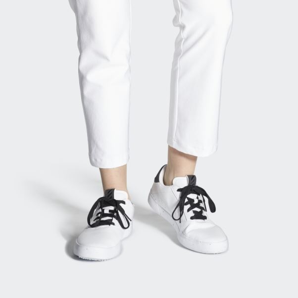 Adidas Adicross Retro Chaussures De Golf Sans Crampons Pour Femmes Blanches