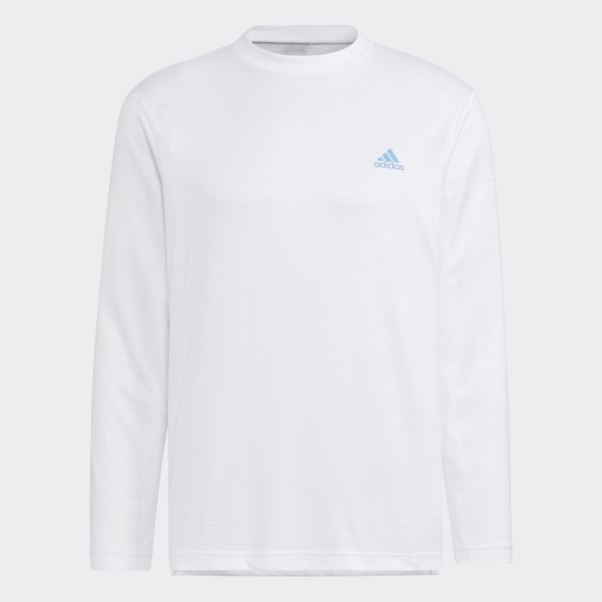 Tee Shirt Made To Be Remade Blanc Manches Longues Col Montant Adidas