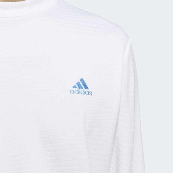 Tee Shirt Made To Be Remade Blanc Manches Longues Col Montant Adidas