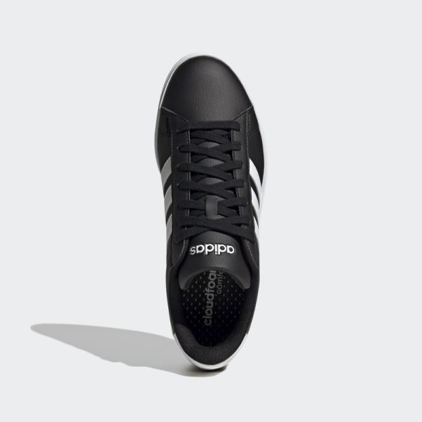 Chaussure Adidas Grand Court Cloudfoam Confort Noir