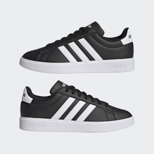 Chaussure Adidas Grand Court Cloudfoam Confort Noir