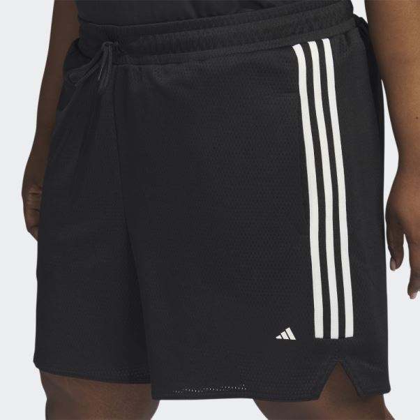 Short De Basket Select Noir à 3 Bandes (grande Taille) Adidas