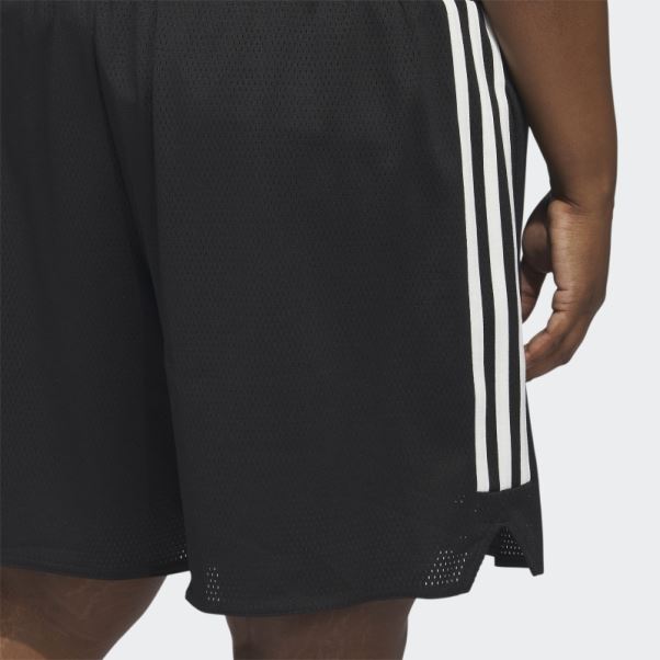 Short De Basket Select Noir à 3 Bandes (grande Taille) Adidas