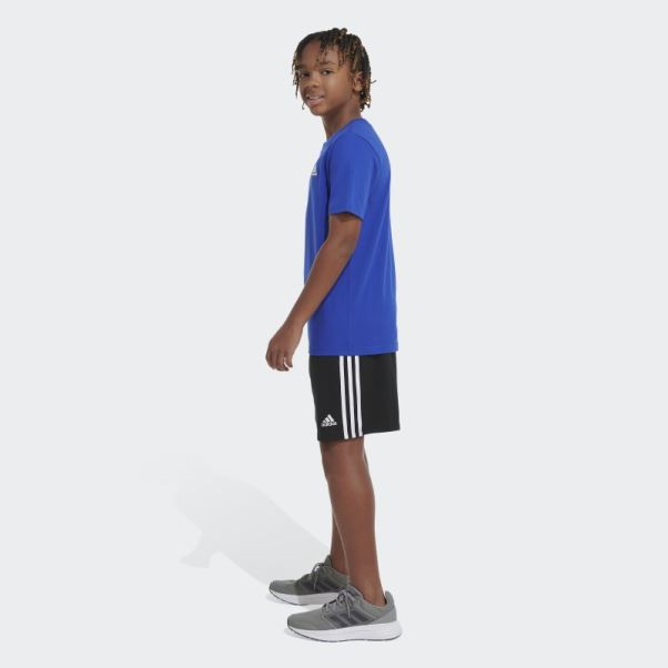 Adidas T-shirt Bleu Logo Emb Essentiel
