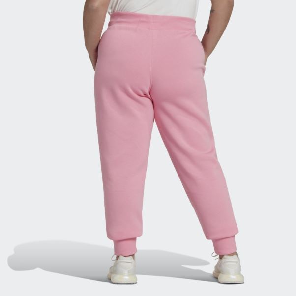 Pantalon De Jogging Slim En Polaire Adidas Adicolor Essentials Rose (grande Taille)