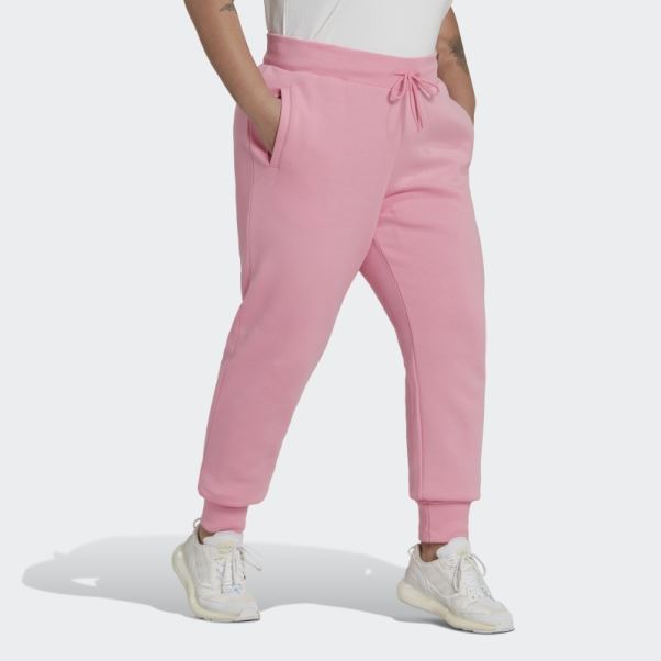 Pantalon De Jogging Slim En Polaire Adidas Adicolor Essentials Rose (grande Taille)