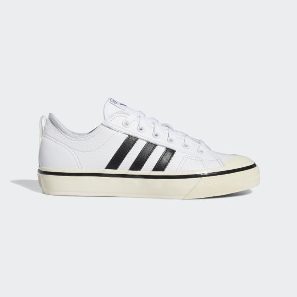 Chaussures Adidas Nizza Rf 74 Blanches