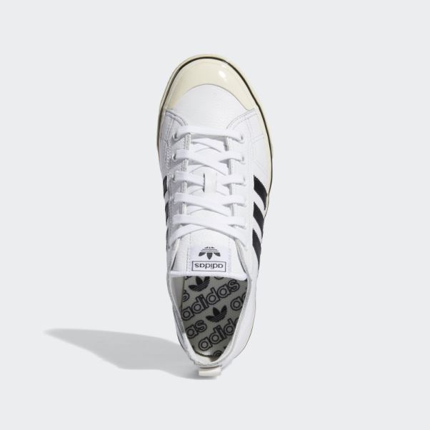 Chaussures Adidas Nizza Rf 74 Blanches