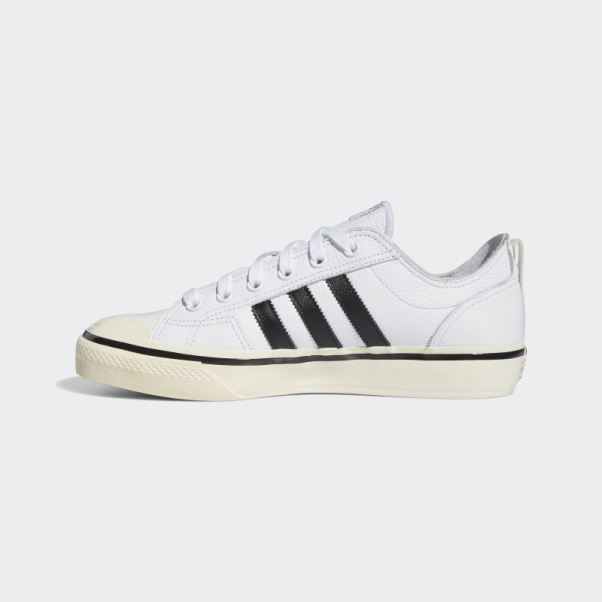 Chaussures Adidas Nizza Rf 74 Blanches