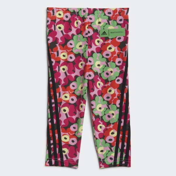 Adidas X Marimekko Ensemble De Collants D'été Mode Blanc