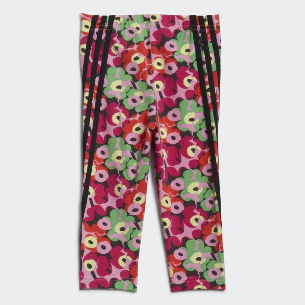 Adidas X Marimekko Ensemble De Collants D'été Mode Blanc