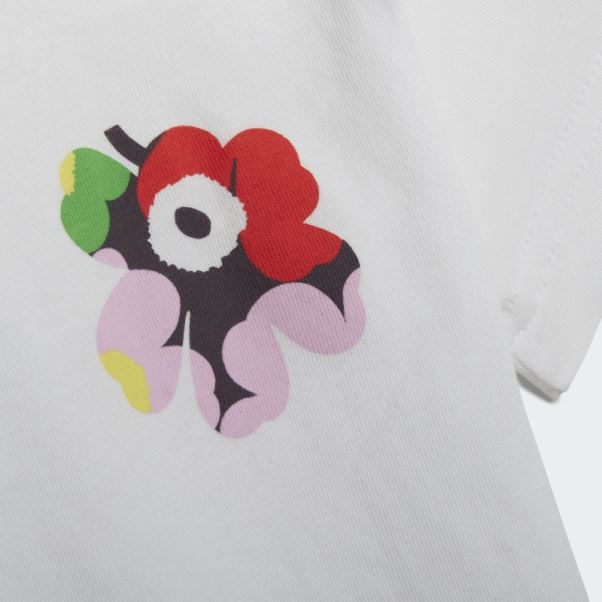 Adidas X Marimekko Ensemble De Collants D'été Mode Blanc