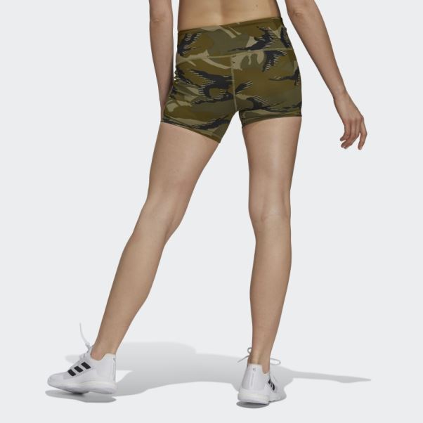 Collants Courts Camo 4 Pouces Vert Orbite Adidas