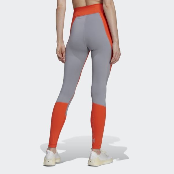 Adidas By Stella Mccartney Leggings D'entraînement Truepurpose Orange Chaud