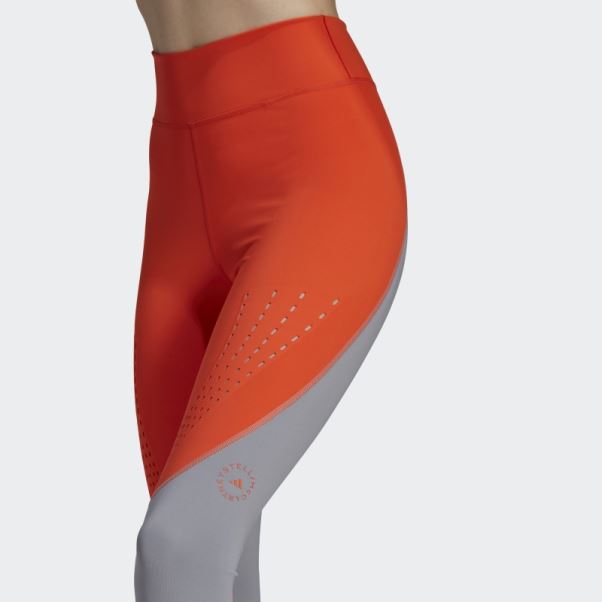 Adidas By Stella Mccartney Leggings D'entraînement Truepurpose Orange Chaud