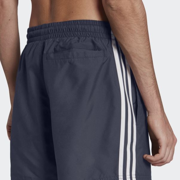 Adidas Short De Bain Bleu Marine Adicolor Classics 3 Bandes