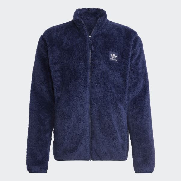 Veste De Survêtement En Polaire Duveteuse Essentials+ Night Indigo Adidas