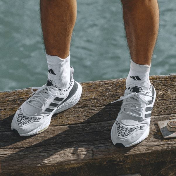 Chaussettes Adidas Running X Supernova Quarter Performance Blanches