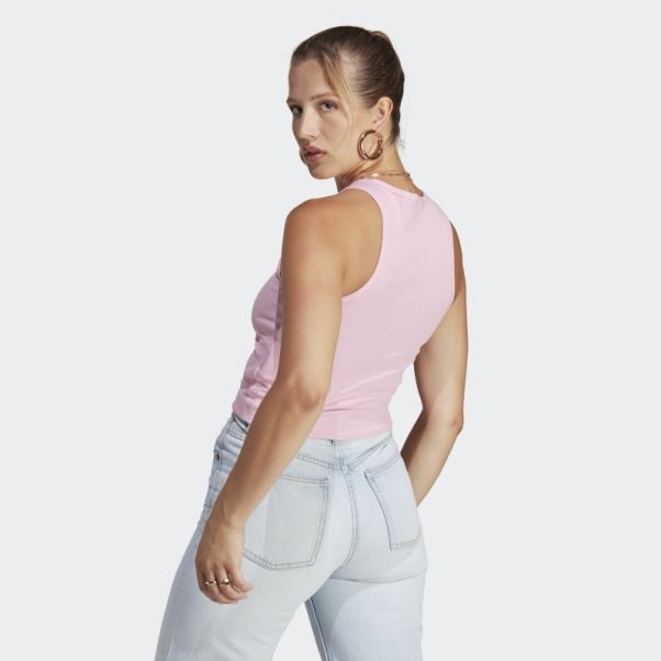 Débardeur Côtelé Adicolor Essentials Rose True Adidas
