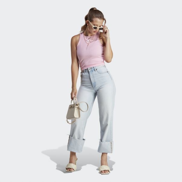 Débardeur Côtelé Adicolor Essentials Rose True Adidas